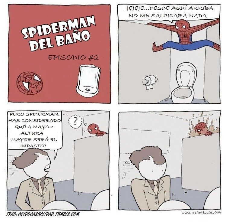 Spiderman del baño #1